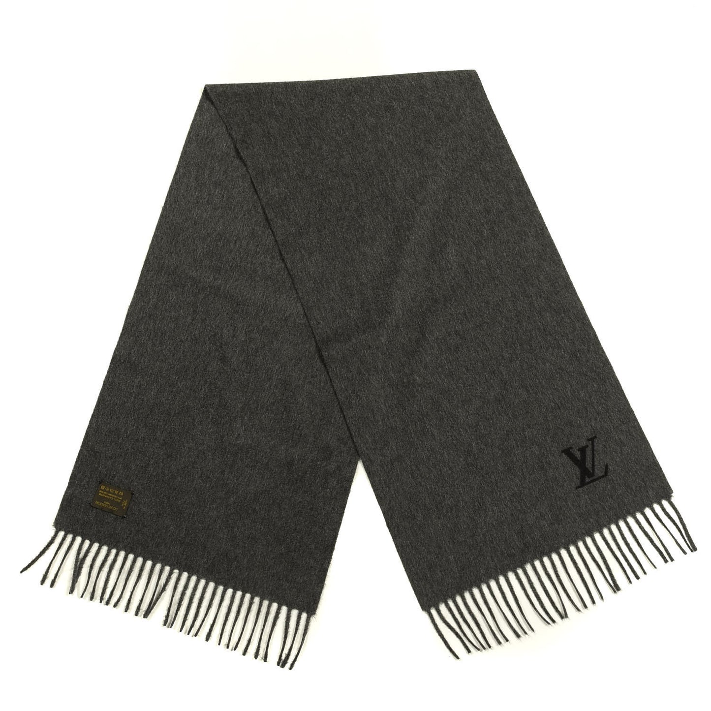 Cashmere Jhelam Muffler Scarf Grey