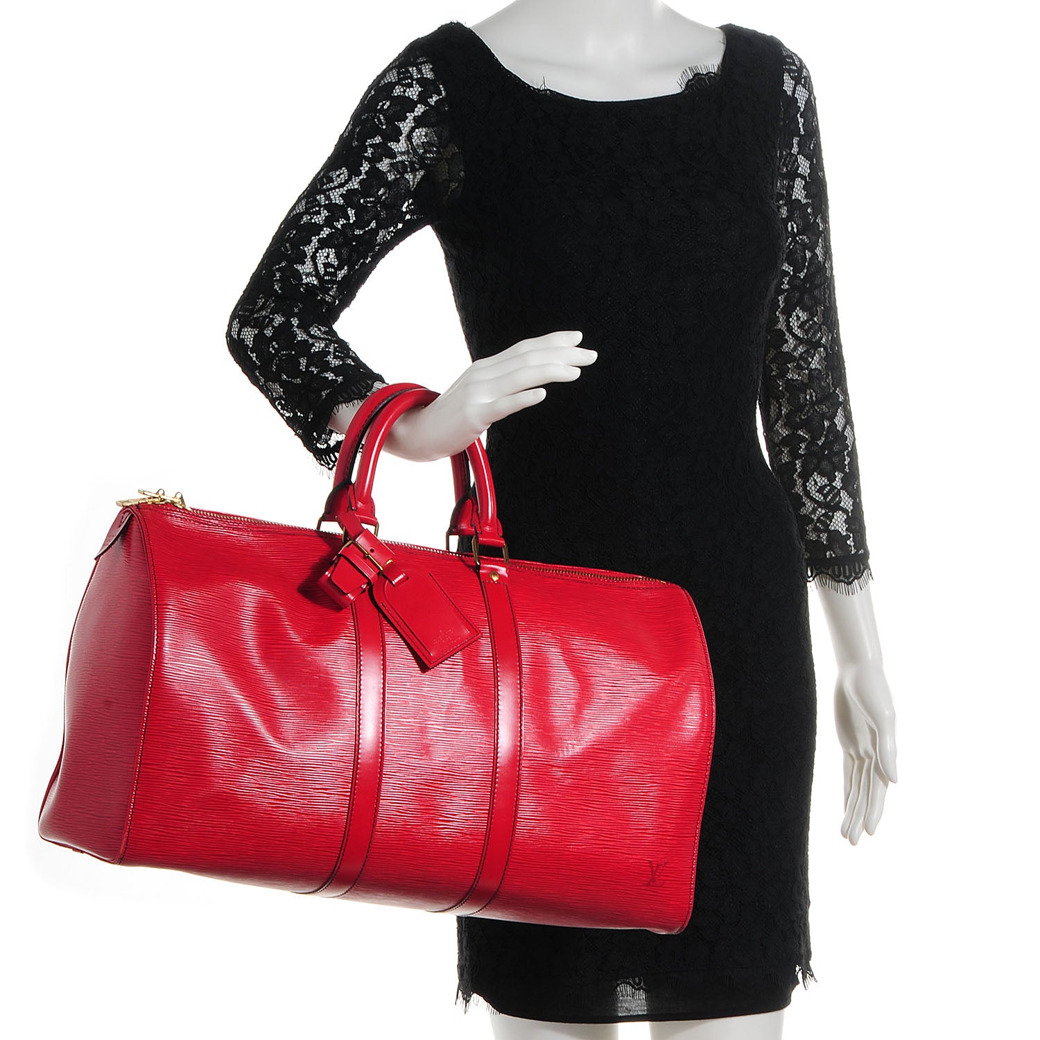 Louis Vuitton Epi Keepall 50 Rouge 2 of 7