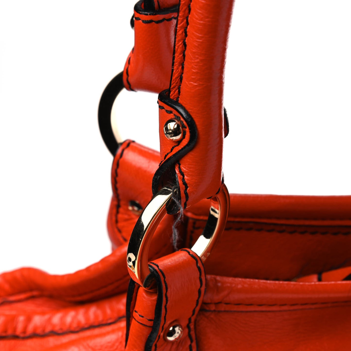 Calfskin Large Chef Shopper Tote Orange