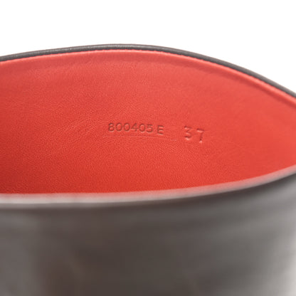 Hermes Calfskin Steeple Boots 37 Moka 7 of 8