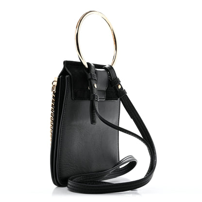 Chloe Suede Calfskin Mini Faye Bracelet Bag Black 3 of 16