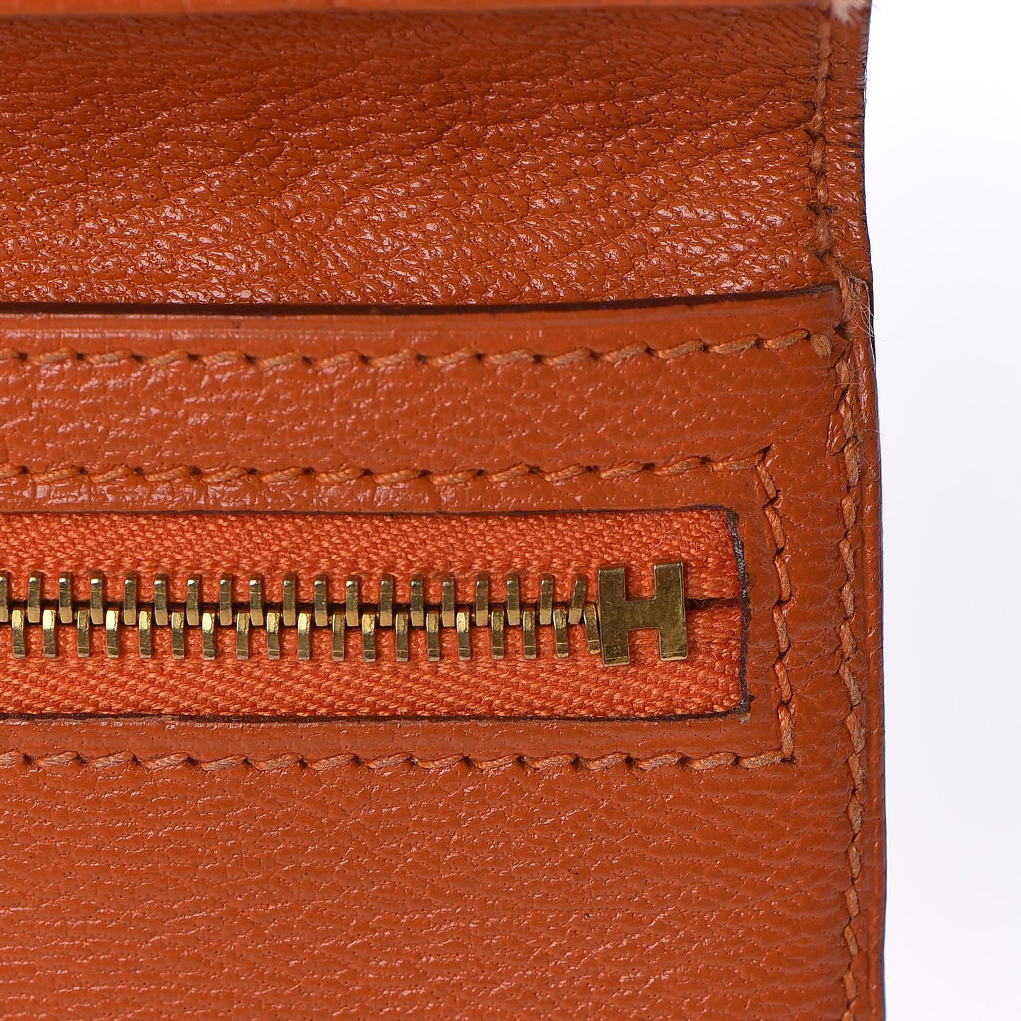Shiny Niloticus Crocodile 18K Gold Diamond Bearn Wallet Orange