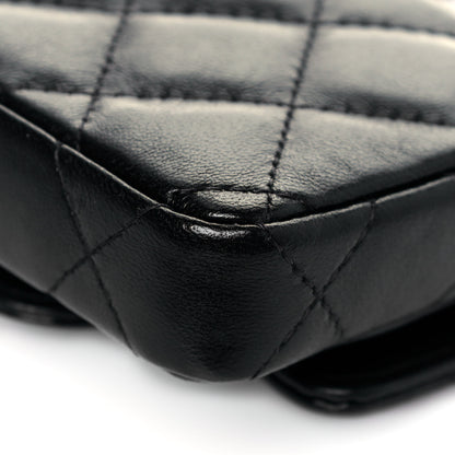 Chanel Lambskin Quilted Mini Chain Belt Bag Black 12 of 13