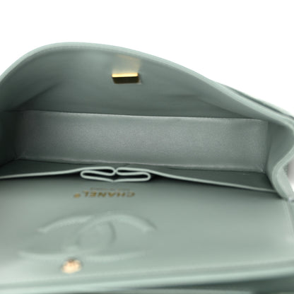 Chanel Caviar Quilted Medium Double Flap Green 5 of 11