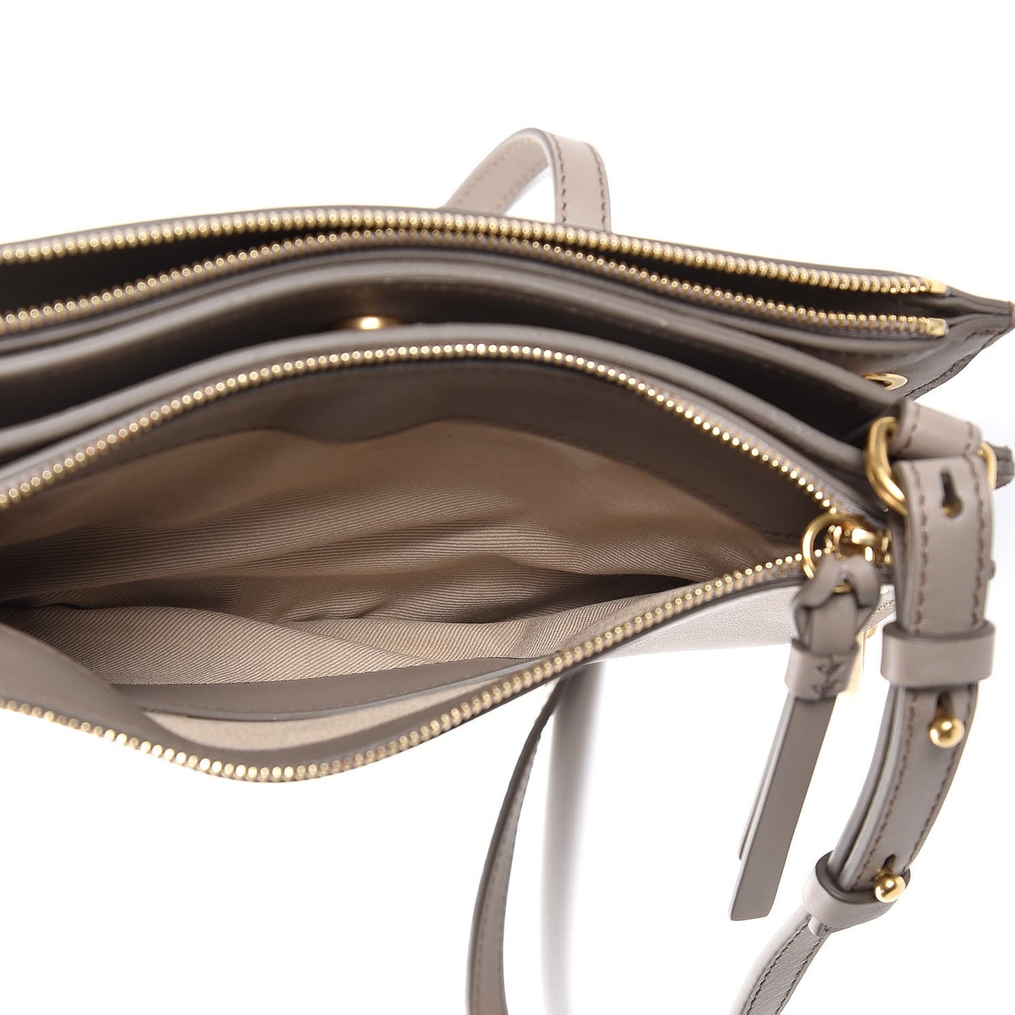 Calfskin Suede Mini Roy Bag Motty Grey
