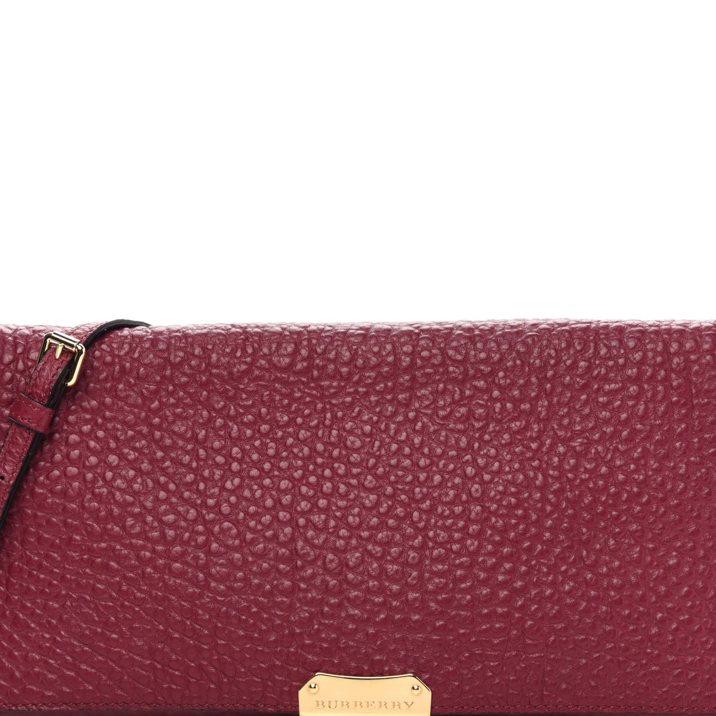 Signature Grain Medium Mildenhall Crossbody Bag Dark Plum