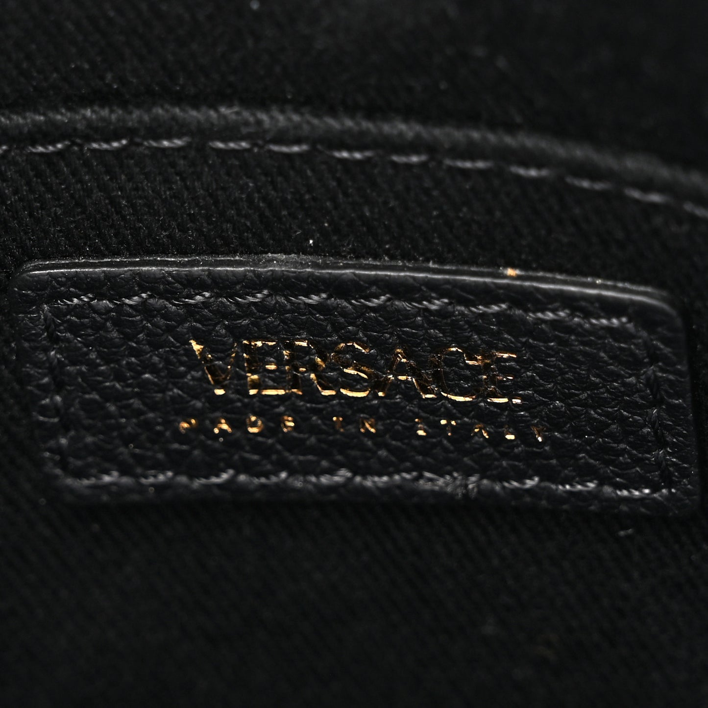Calfskin La Medusa Round Camera Bag Black