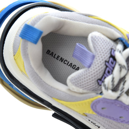 Balenciaga Fabric Mesh Womens Triple S Sneakers 36 White Purple Yellow 6 of 16