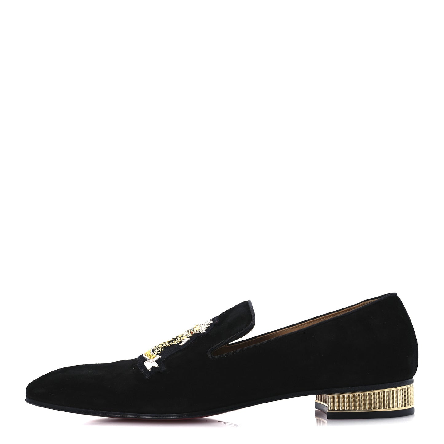 Veau Velour Mens Colonnaki Cruise Venetian Flat Loafer 42 Black