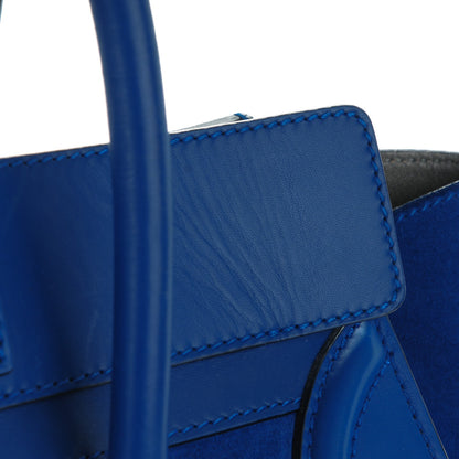 Celine Smooth Calfskin Suede Mini Luggage Royal Blue 9 of 9