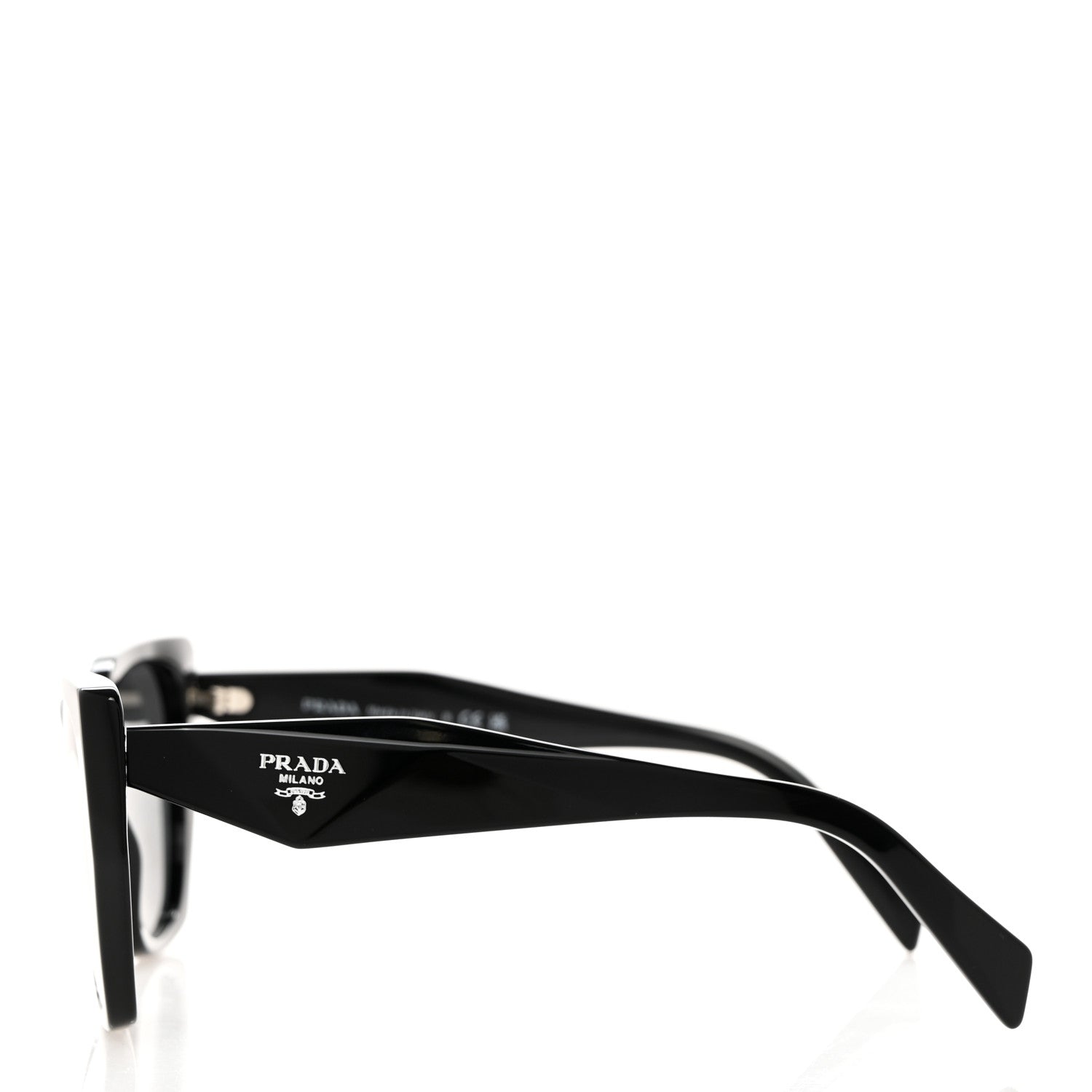 Prada Acetate Symbole Sunglasses SPR 19Z Black 3 of 8