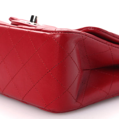 Chanel Lambskin Quilted Mini Square Flap Red 10 of 11