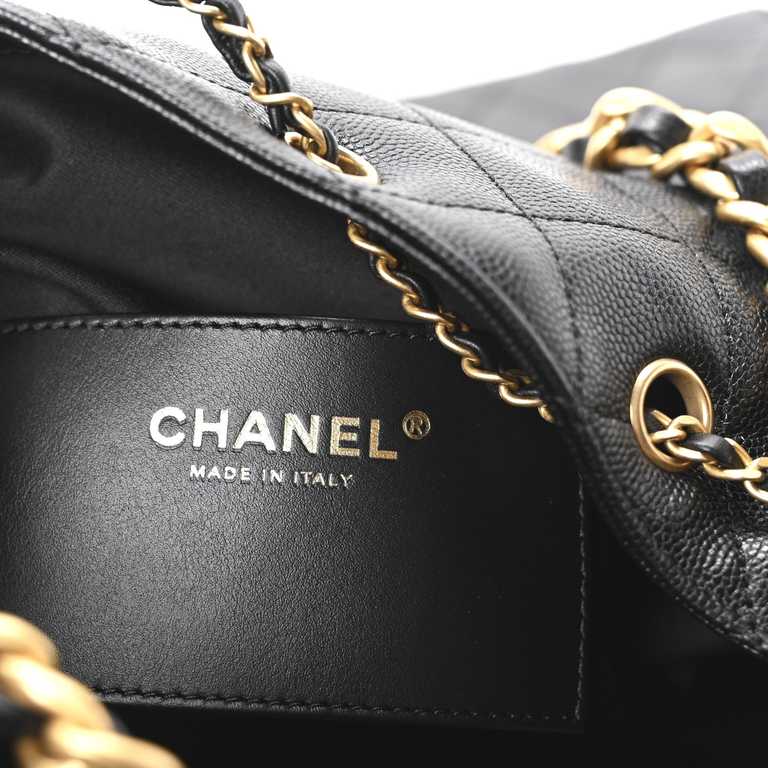Chanel Caviar Quilted Medium Chanel 25 Handbag Black 7 of 12