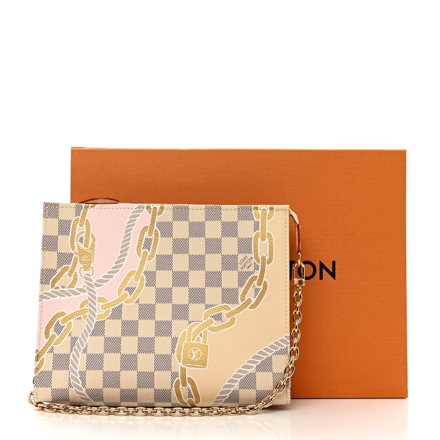 Damier Azur Nautical Toiletry Pouch On Chain