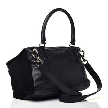 Givenchy Smooth Calfskin Crocodile Embossed Medium Pandora Black 4 of 10