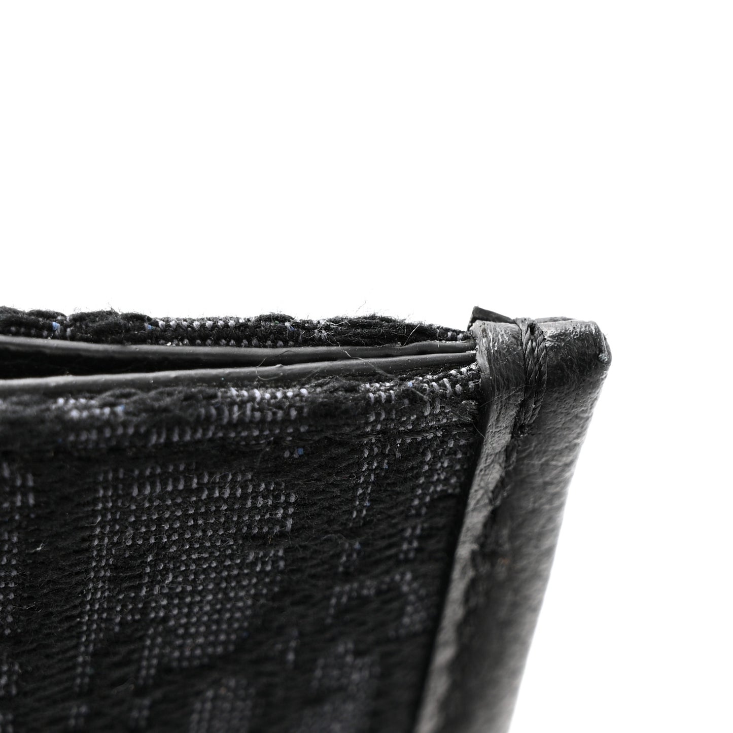 Oblique Grained Calfskin East West Tote Black