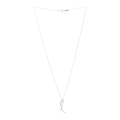Tiffany Sterling Silver Elsa Peretti Letter L Pendant Necklace 3 of 7