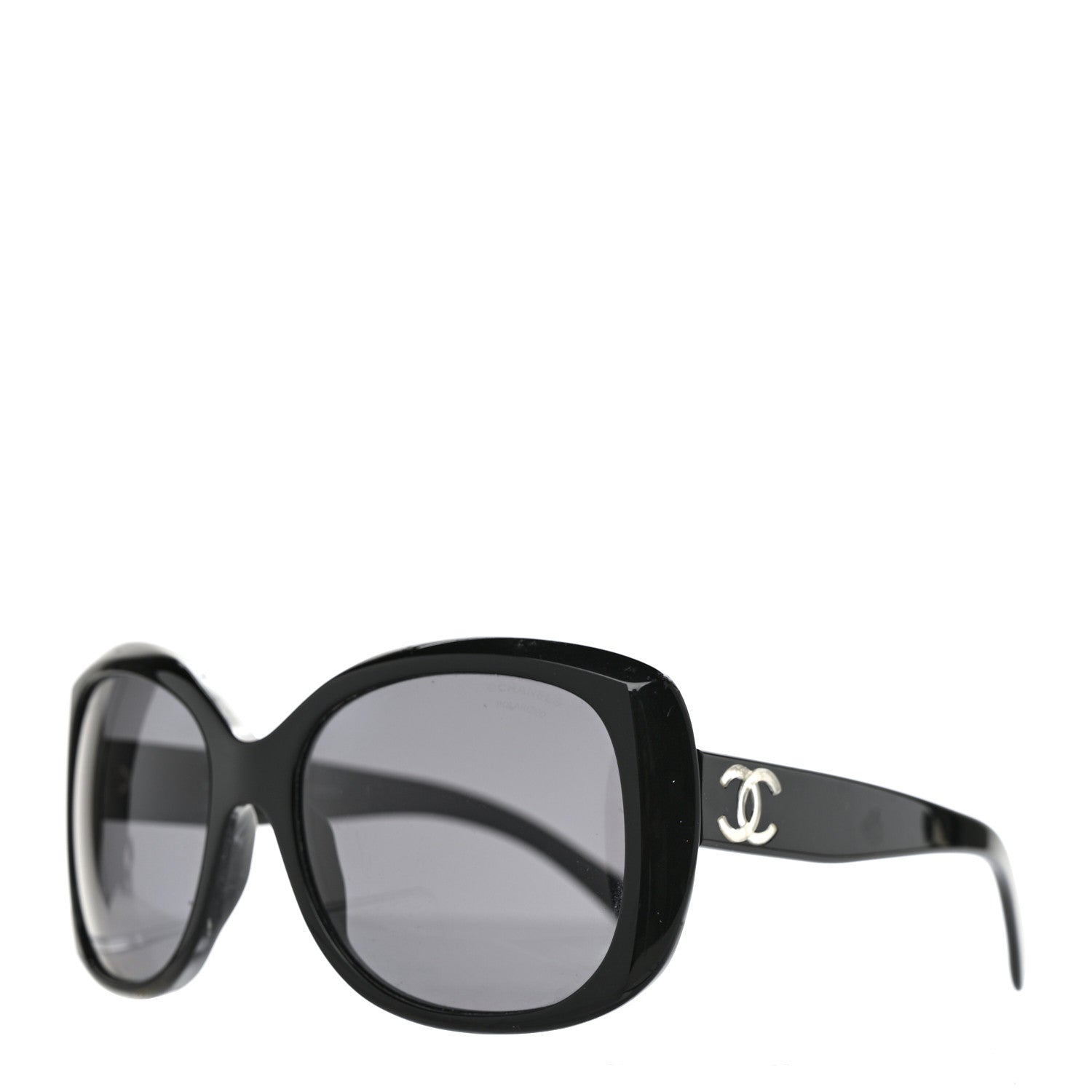 Chanel Acetate Polarized CC Sunglasses 5183 Black 1 of 8