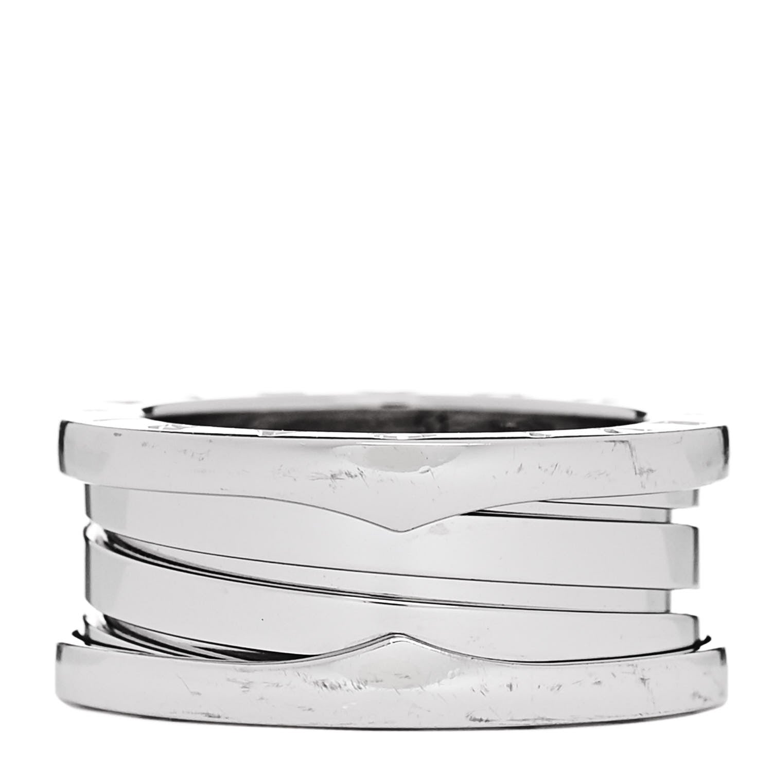 Bulgari 18K White Gold B.Zero1 Three-Band Ring 51 5.75 1 of 6