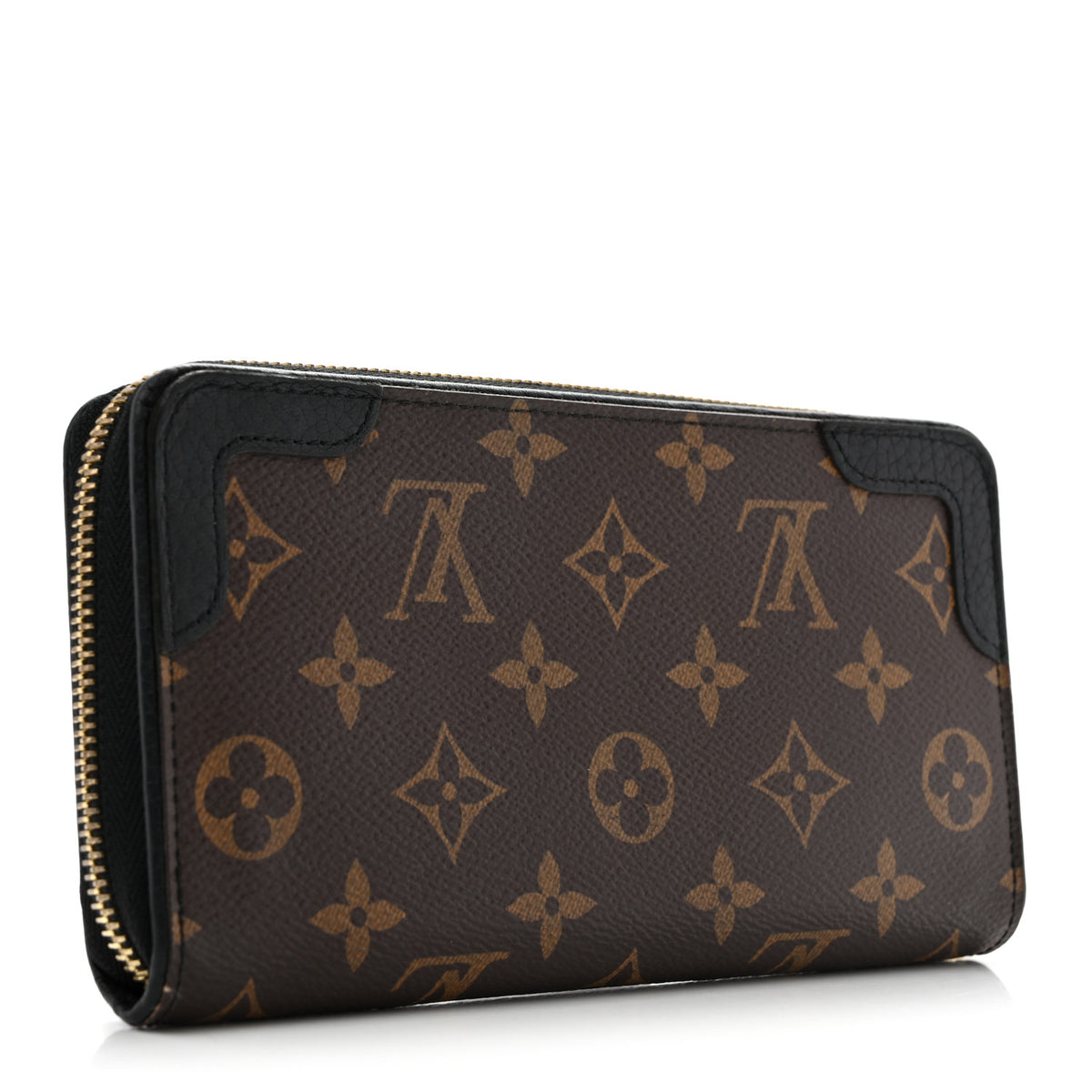 Louis Vuitton Monogram Zippy Retiro Wallet Black 3 of 12