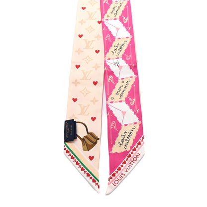 Louis Vuitton Silk Monogram LV Love Letters BB Bandeau Pink 2 of 4