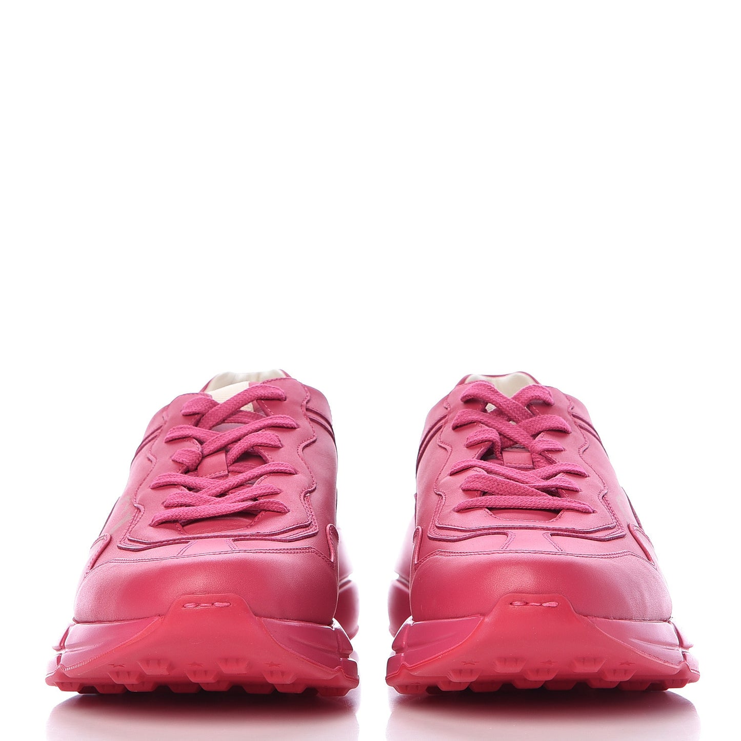 Calfskin Logo Mens Rhyton Sneakers 8.5 Box Pink