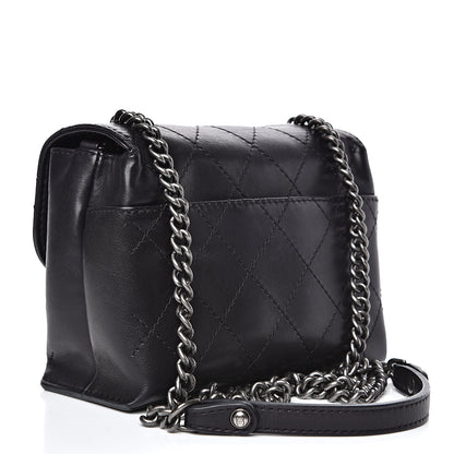 Chanel Calfskin Stitched Small Crossbody Flap Black 2 of 17