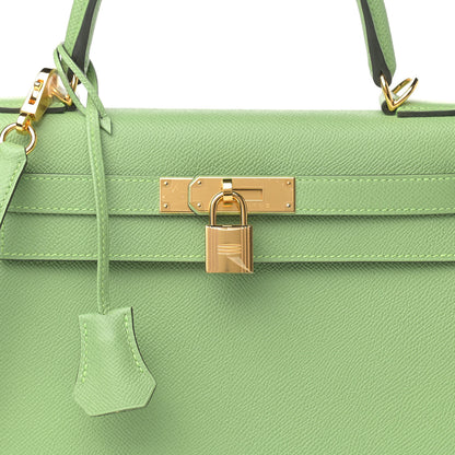 Hermes Epsom Kelly Sellier 28 Vert Criquet 8 of 11