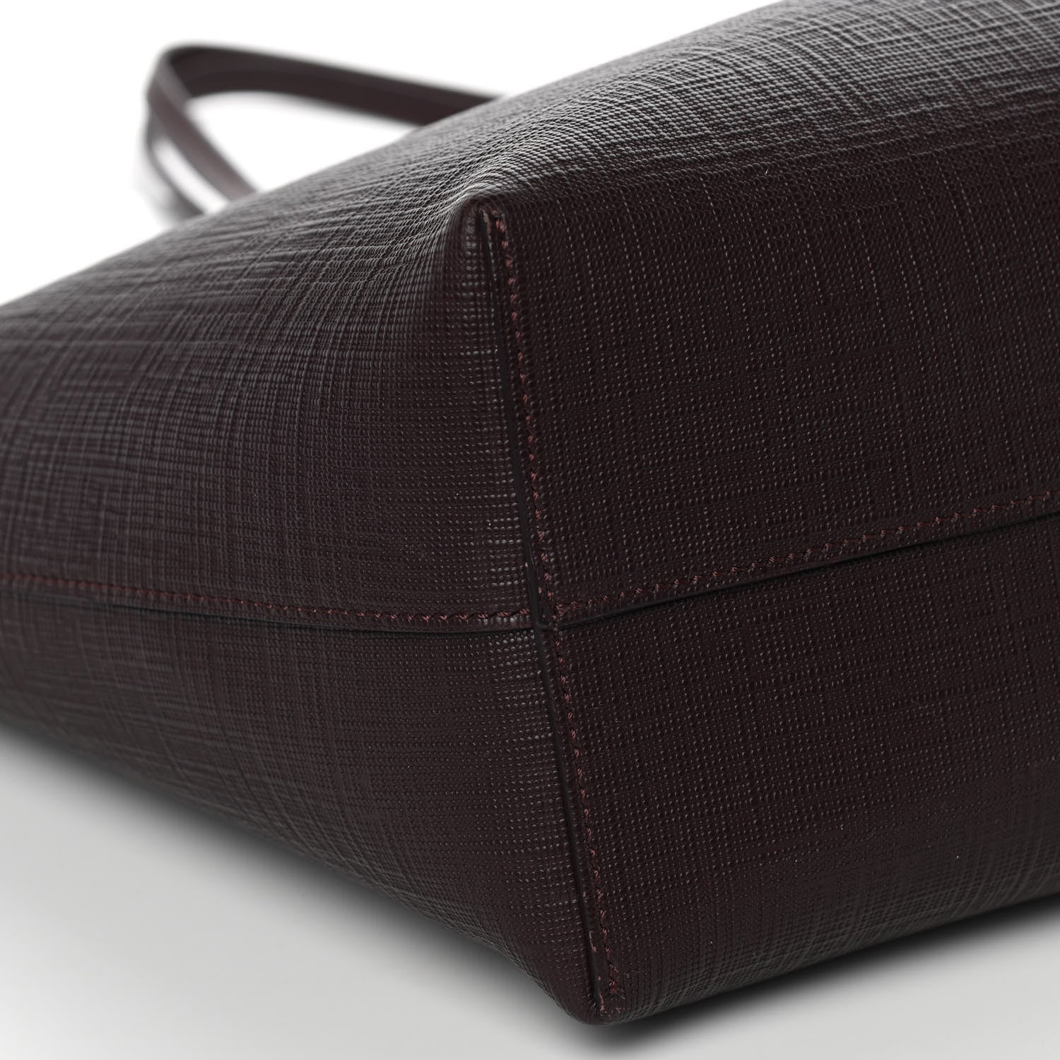 Alexander McQueen Saffiano Shopper Tote Burgundy 7 of 8