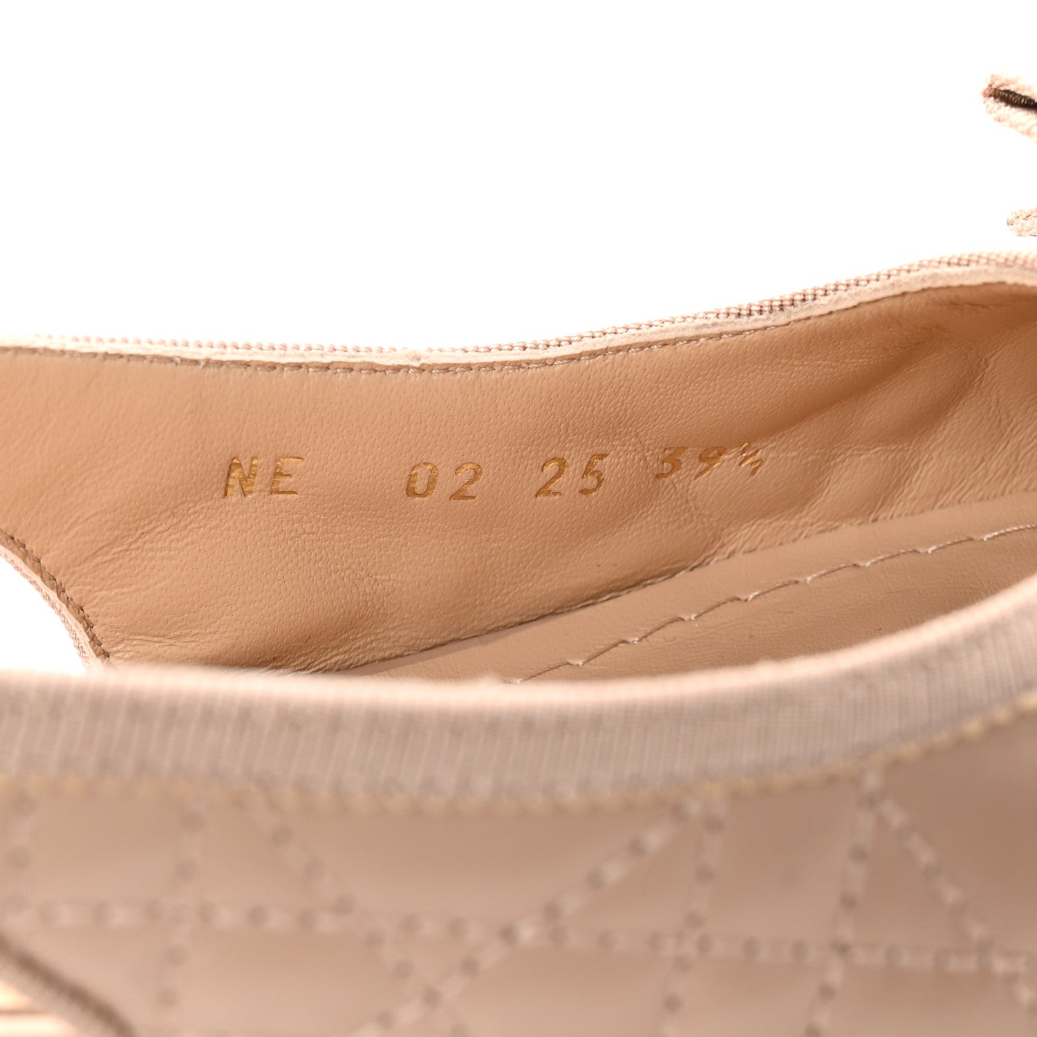 Christian Dior Calfskin Cannage Ballet Slingback Pumps 39.5 Nude 9 of 10