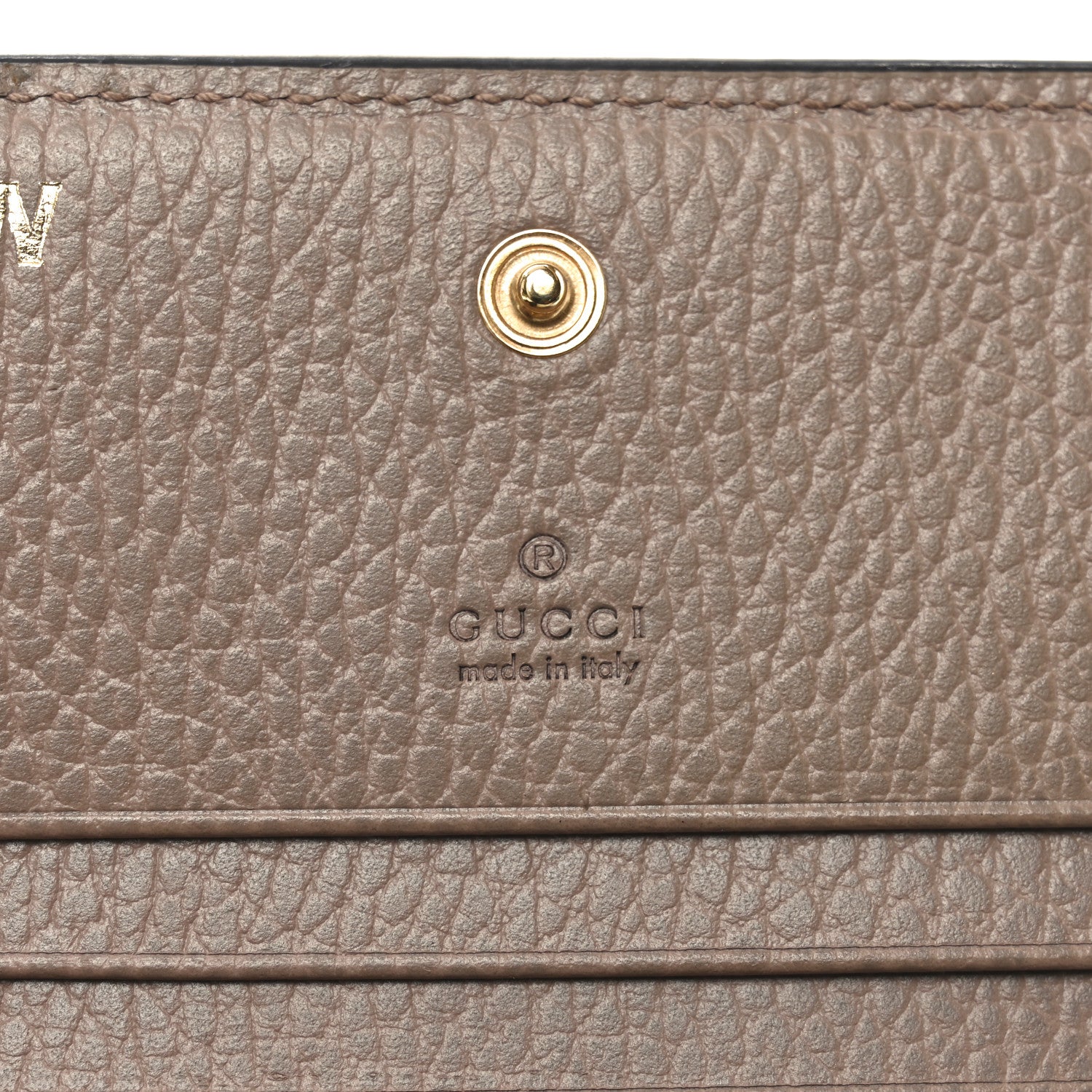 Gucci Dollar Calfskin GG Supreme Monogram GG Marmont Card Case Porcelain Rose Beige Ebony 6 of 9
