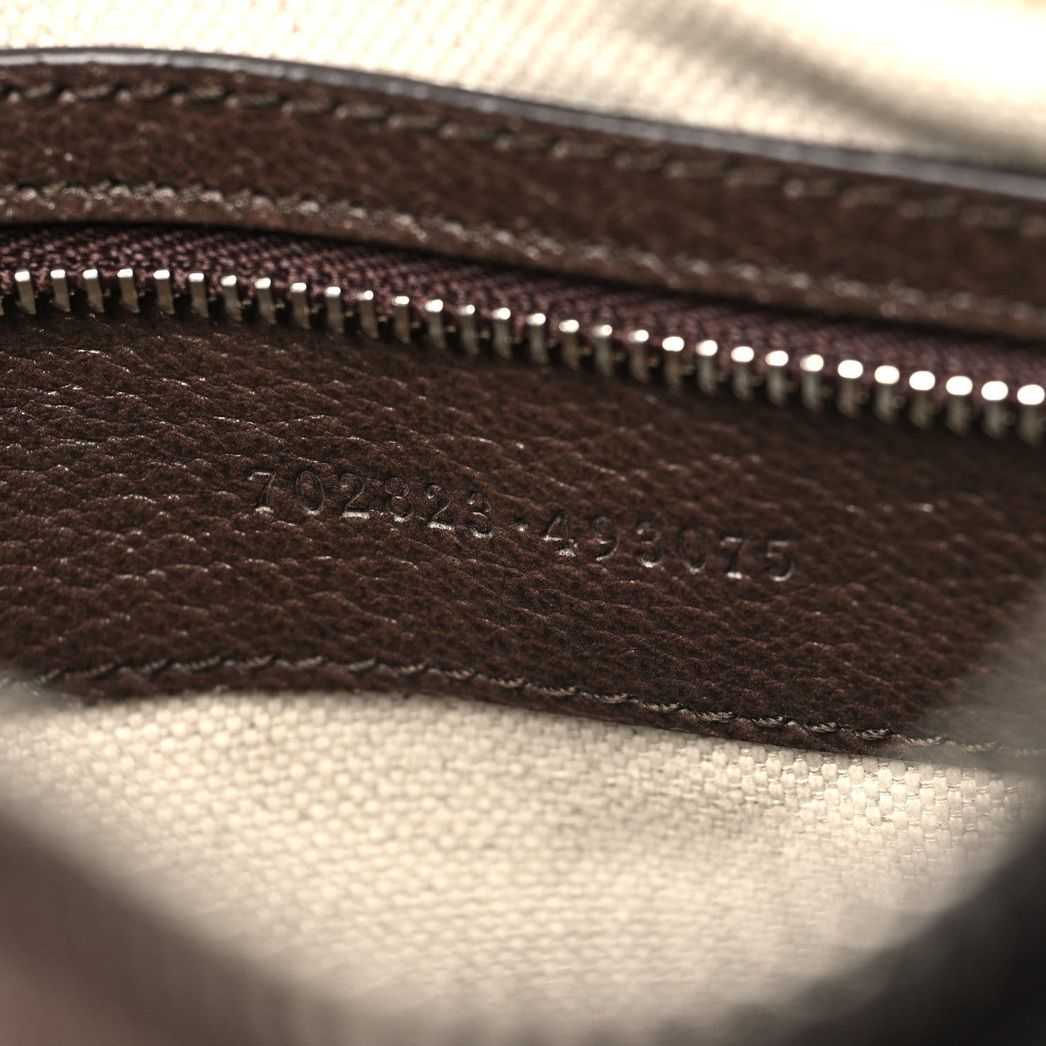Gucci GG Supreme Monogram Textured Calfskin Web Large Attache Shoulder Bag Beige Ebony New Acero 7 of 11