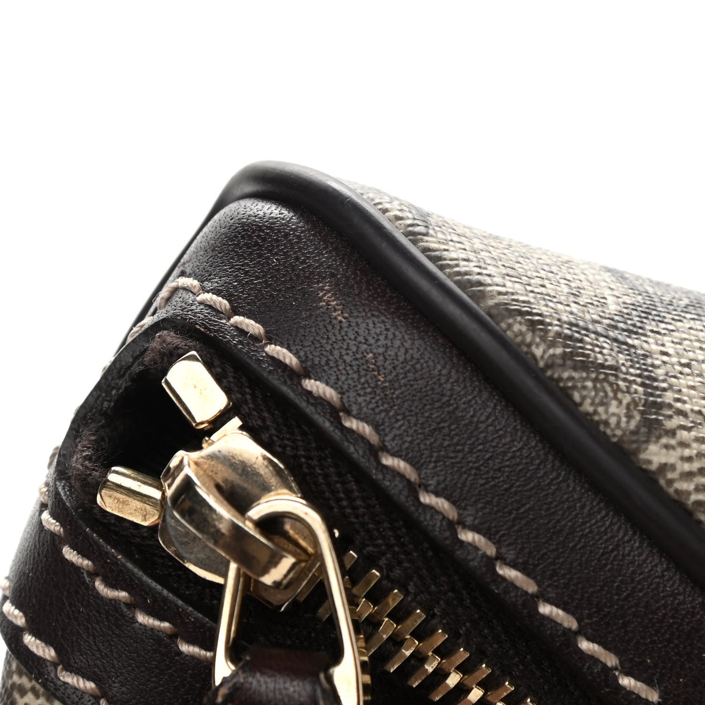 GG Supreme Monogram Belt Bag Dark Brown