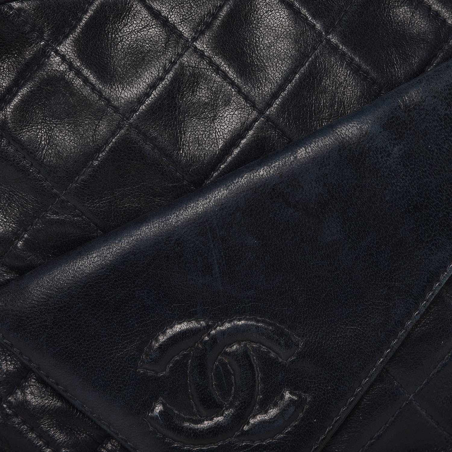Chanel Lambskin Quilted CC Tassel Camera Case Blue 13 of 14