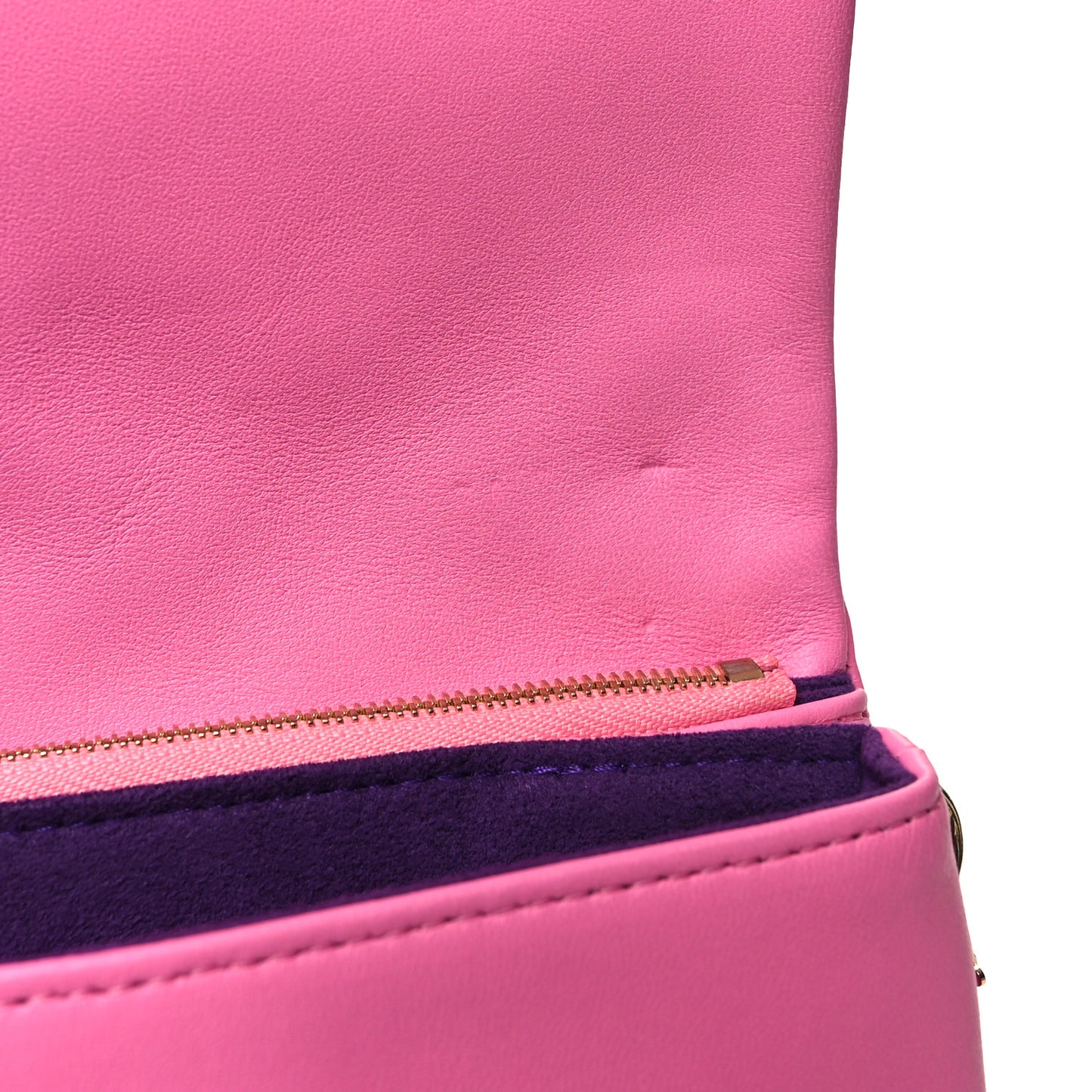 Lambskin Embossed Monogram Vuittamins Pochette Coussin Rose Violet