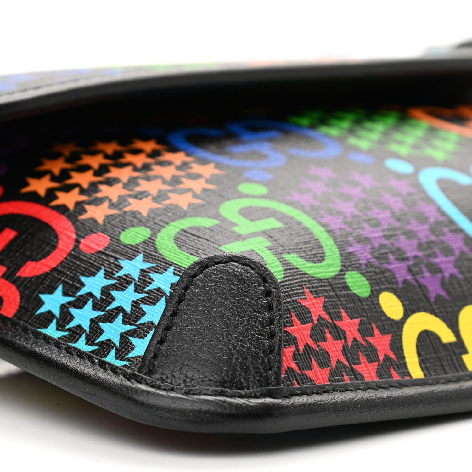 Gucci GG Supreme Monogram Psychedelic Slim Belt Bag Black 9 of 10