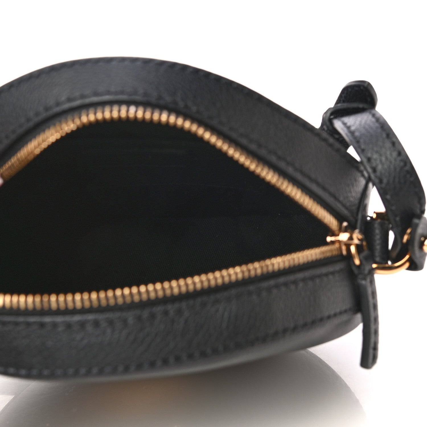 Versace Calfskin La Medusa Round Camera Bag Black 5 of 9