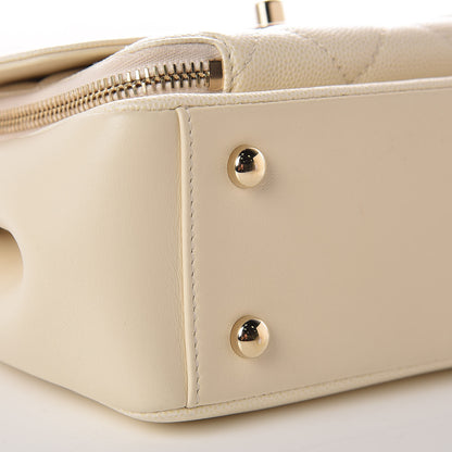 Chanel Caviar Quilted Small Business Affinity Flap White 8 of 9