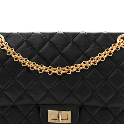 Chanel Aged Calfskin Quilted 2.55 Reissue 225 Flap Black 8 of 13