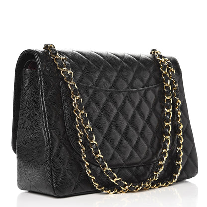 Chanel Caviar Quilted Maxi Double Flap Black 4 of 11