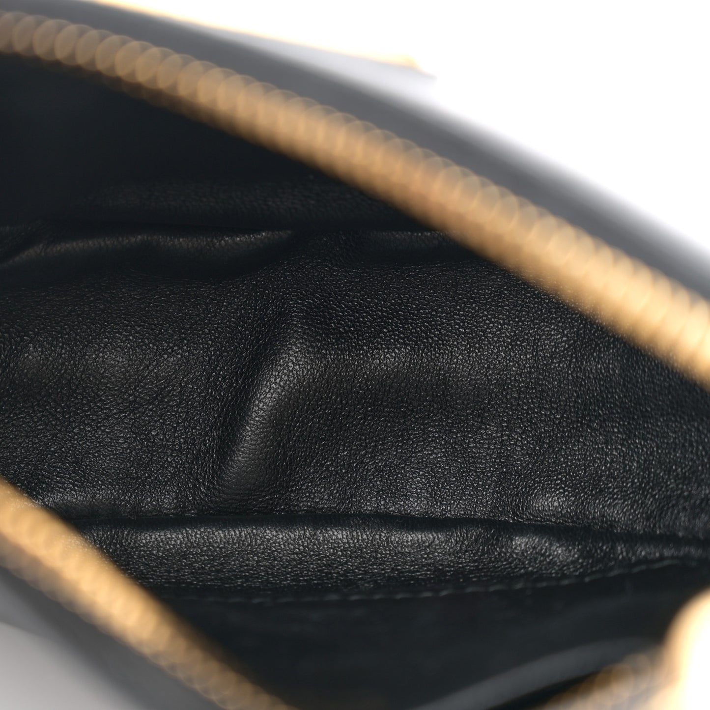 Soft Calfskin Arque Shoulder Bag Black