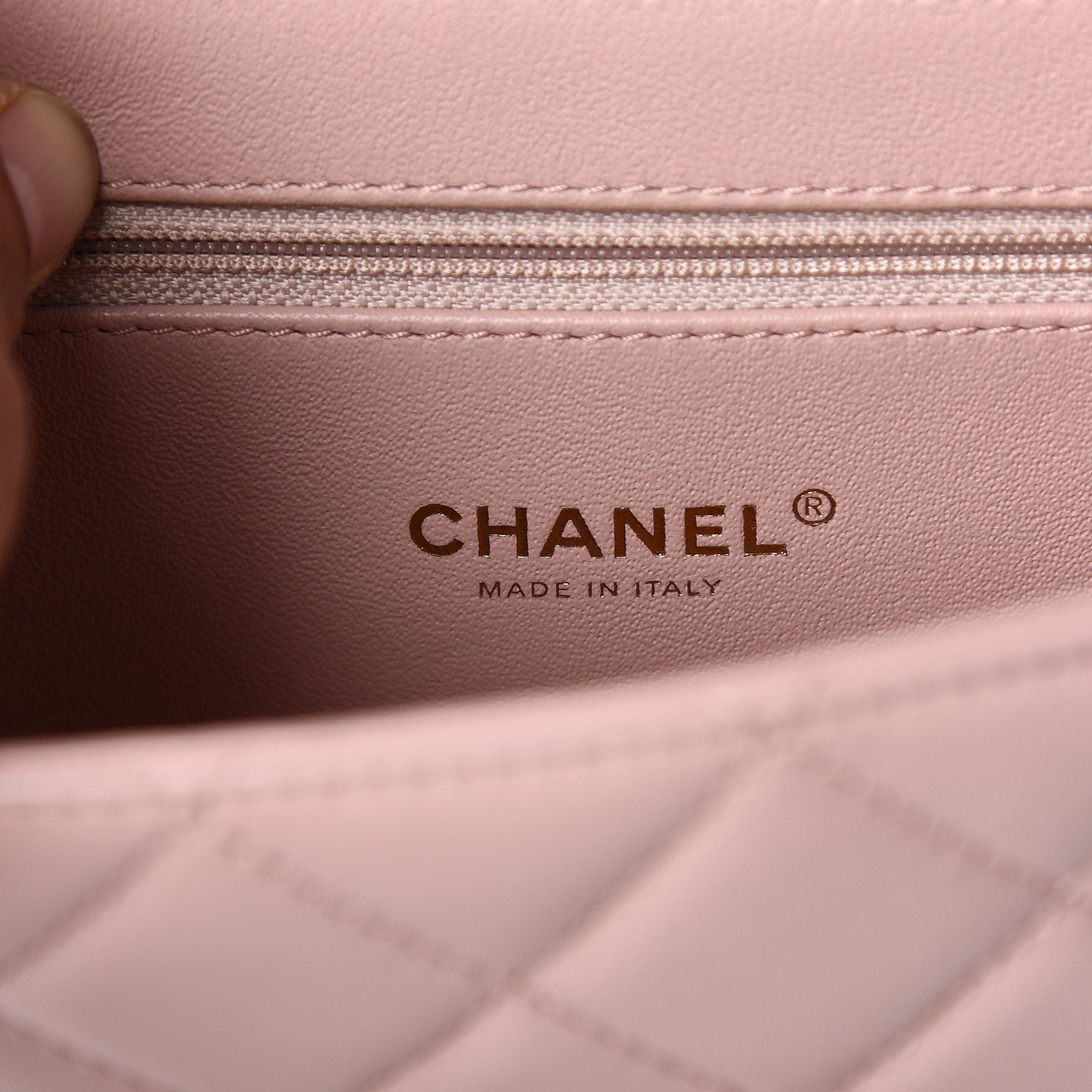 Sheepskin Quilted Mini Beauty Lock Flap Pink