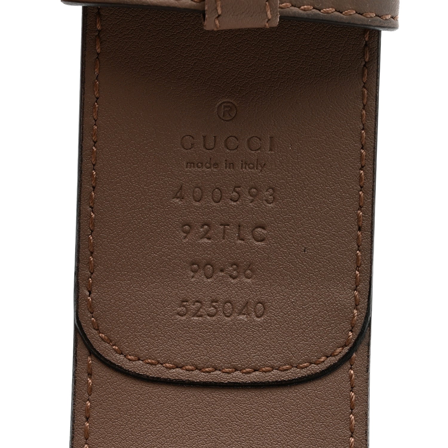 Gucci GG Supreme Monogram Matte Plutone Calfskin Double G 40mm Belt 90 36 Beige Ebony Porcelain Rose 3 of 5
