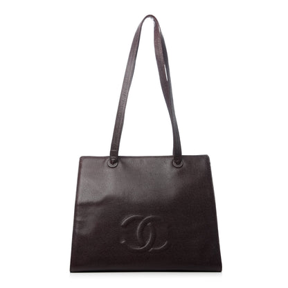 Chanel Caviar CC Tote Brown 1 of 8