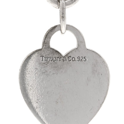 Tiffany Sterling Silver Heart Tag Pendant Necklace 4 of 4