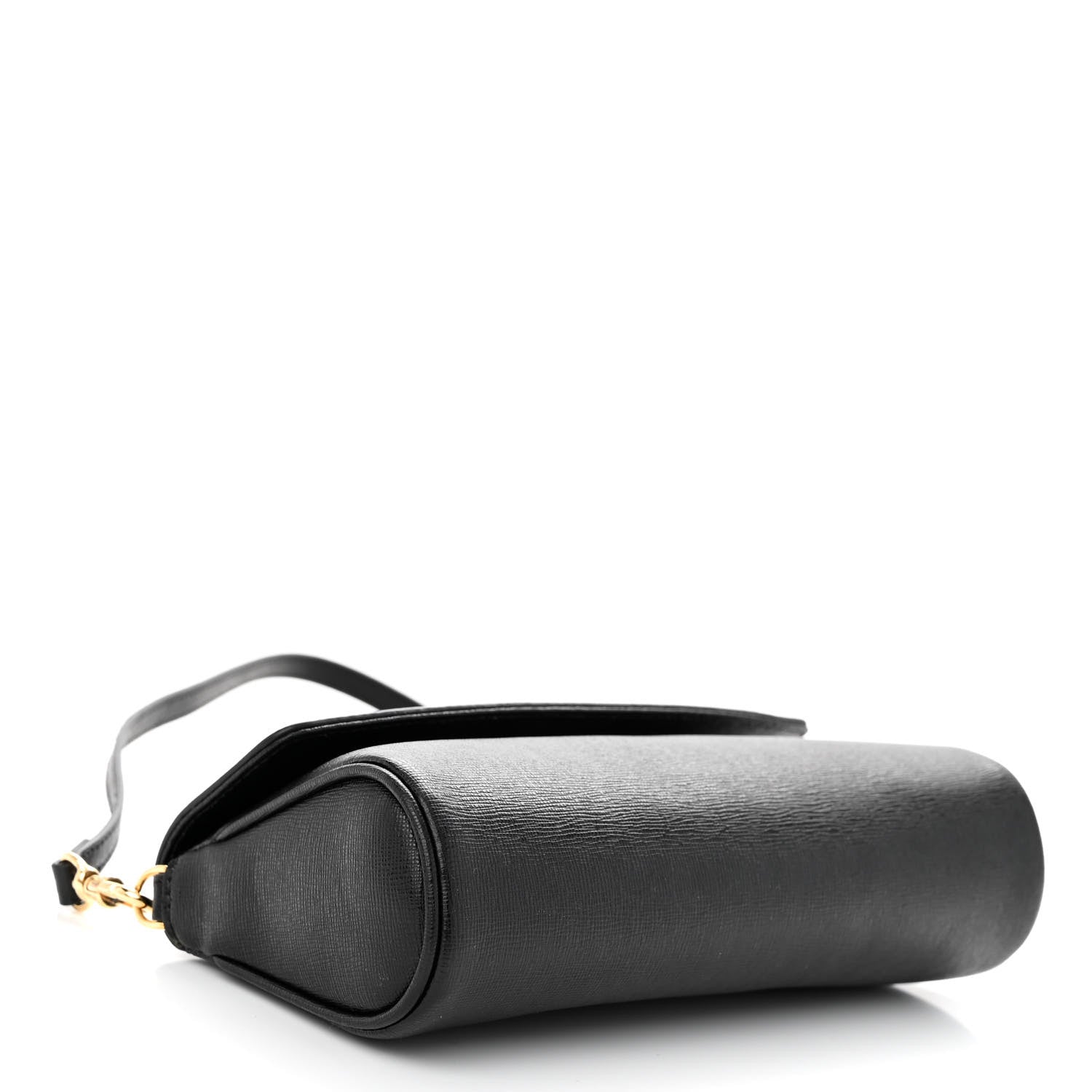 Fendi Vitello Elite Flap Crossbody Bag Black 4 of 14