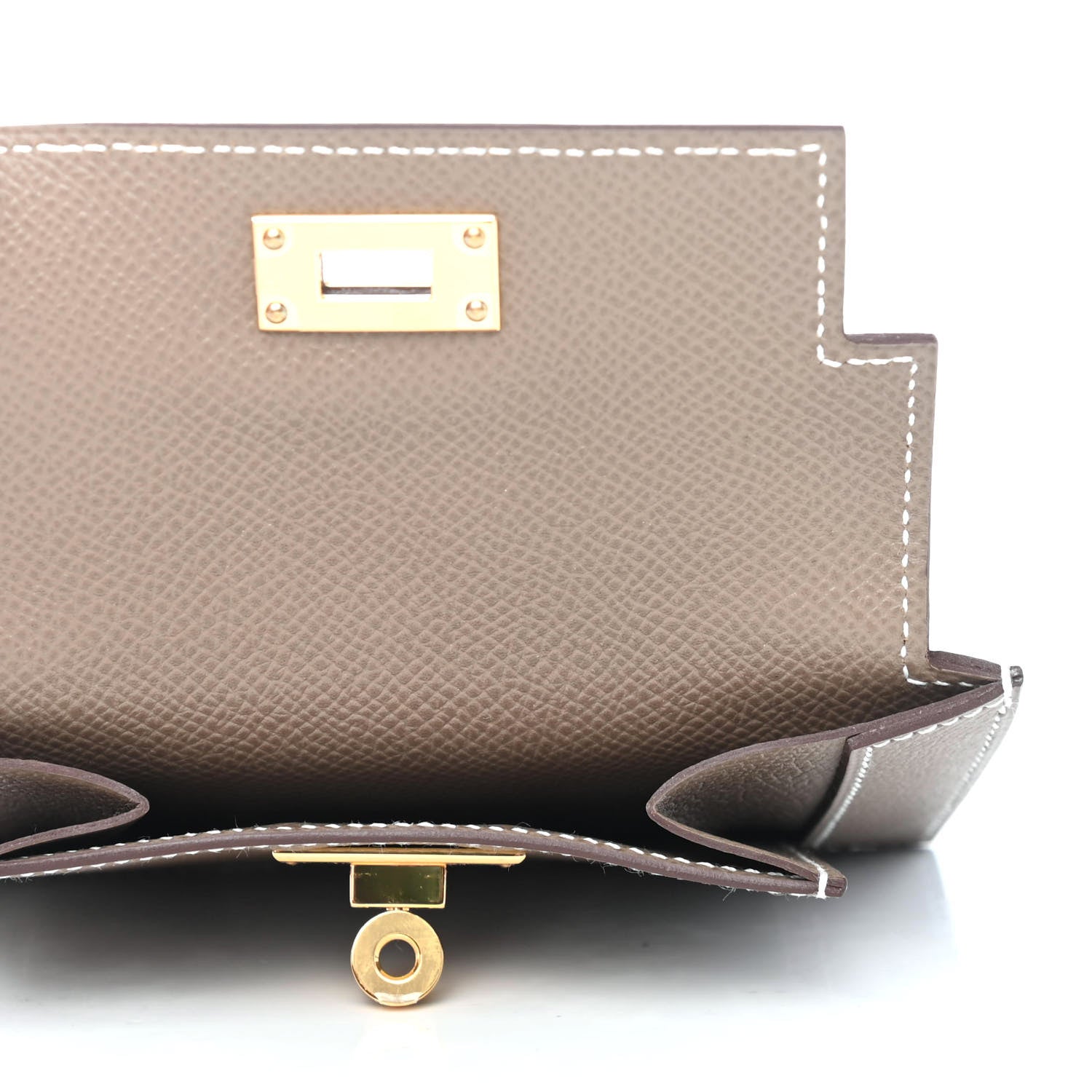 Hermes Epsom Kelly Pocket Compact Wallet Etoupe 4 of 4