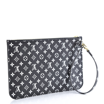 Louis Vuitton Monogram Giant Jungle Neverfull MM GM Pochette Black 3 of 7