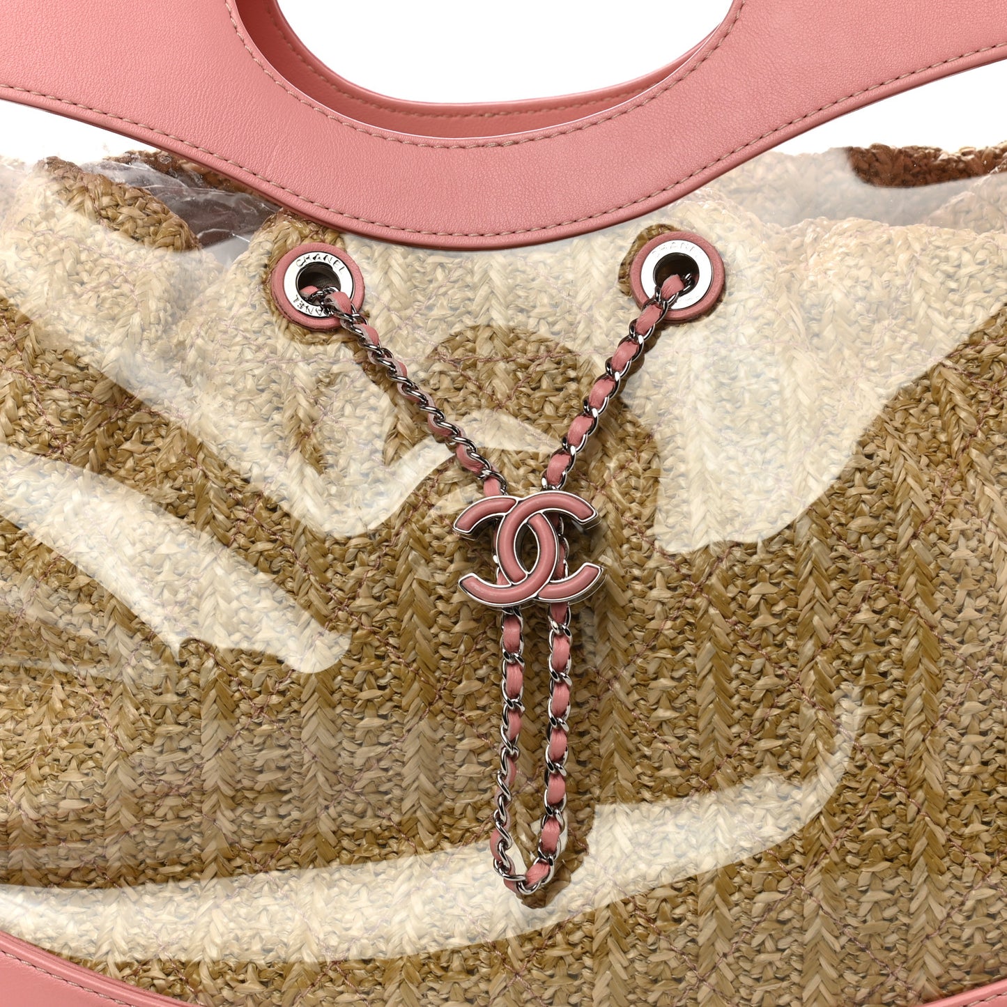 Calfskin PVC Chanel 31 Bag Pink