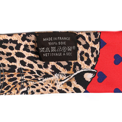 Hermes Silk Jungle Love Love Twilly Rouge Marine Fauve 3 of 4